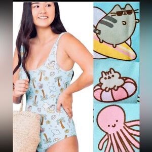 Pusheen Surf Plus Size One Piece Bathing Suit. Size 4XL. NWT.